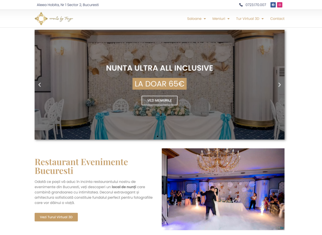 Creare Site Events By Tonyo - Fogart.ro
