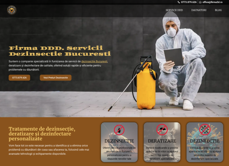 Creare website prezentare - Firma3d.ro