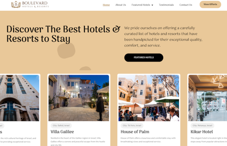 boulevard hotels website